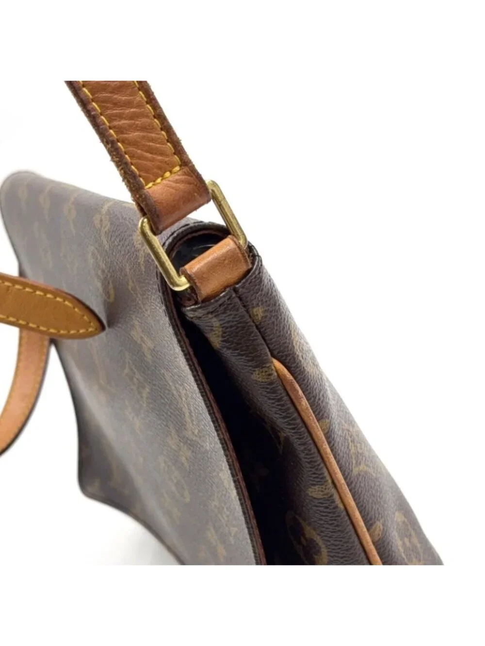 Louis Vuitton Musette Tango Long Strap Monogram Leather Brown Light Shoulder